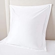 European Square Pillow Shams Set of 2 White 600 Thread Count 100% Egyptian Cotton Pack of 2 Euro 26X