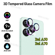 Itel A50 A70 Metal Ring Camera Lens Protection Itel A70 A50 Tempered Glass Full Cover Film Protector