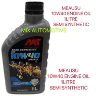 MEAUSU ENGINE Oil FULLY SYNTHETIC 5W40 10W40 20W50 SEMI SYNTHETIC MINERAL 1L Minyak Hitam