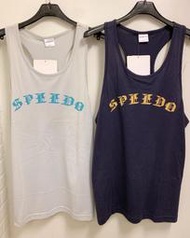 Speedo 男排汗背心  運動背心 淺灰/丈青 定價680 特價340