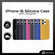 Magnetic Liquid Silicone casing for iPhone 16 16 Pro Max 16 Pro 16 Plus Magnet Silicone Casing