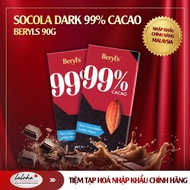 Chocolate Chocolate Chocolate | Beryls - Malaysia | Dark 99% Cacao | 90g