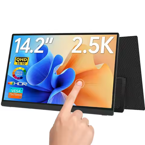 14.2 Inch Portable Touch Monitor QHD 2.5K IPS Secondary Screen Extend Display For Laptops Desktops C