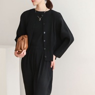 ◕▧ 7933/7967 Free Size Autumn And Spring Pleated Temperament Commuter Casual Fashion Suit Radish Pa