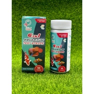 AquaGuard 6 in 1 Aquarium Test Strips / Test Kit - Nitrate(NO3), Nitrite(NO2), Chlorine,GH,PH,KH XHE