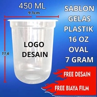 TM grosir gelas plastik sablon logo,gelas plastik boba(cup oval) 16oz Edisi Raya Dsc.