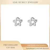Star Shape S999 Silver Earrings