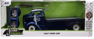 1947 Ford COE Flatbed Truck Dark Blue Metallic White Top 1 :24 scale Diecast Model