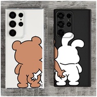 Pinch Butt Cartoon Couple Phone Case Suitable for SAMSUNG s24 SAMSUNG S23ULtra S21FE A72 A22 Transpa