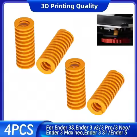 Ender 3 pro Bed Leveling Springs 10x25mm - 3D Printer Upgrade Kit for Ender 3/3S/V2/Pro/Neo/Max/S1 &