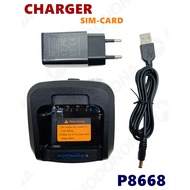 Original Charger SIM Card IP iwalkie micall P8668 Sim Walkie Talkie CHARGER P8668 WCDMA Battery P866