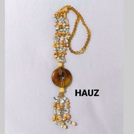 Ethnic Long Necklace natural Long Necklace A