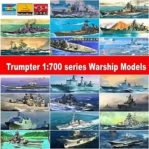 Minihobbymodel 809 Series 1/700 Electric Military 30CM Scale Warship With Motor Assembly Model Build