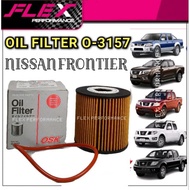 OSK O-3157 OIL FILTER NISSAN FRONTIER O/F 15208-AD200 PENAPIS MINYAK HITAM KERETA 4X4 FLEX PERFORMAN