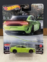 Xe mô hình đồ chơi bánh cao su Hotwheels 1:64 PREMIUM - CAR CULTURE - 20 Dodge Charger Hellcat