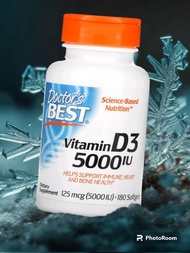 Vitamin D3. 5000IU  180 softgels