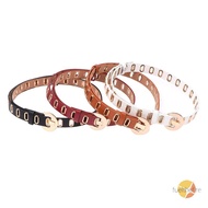 Fuelthefire] New Grunge Women Belt Adjustable Hole Grunge Punk Belts For Women Alloy Pin Buckle Leat