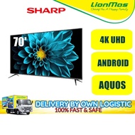 SHARP 70" / 60" 4K UHD ANDROID SMART LED TV 4TC70DK1X 4TC60DK1X