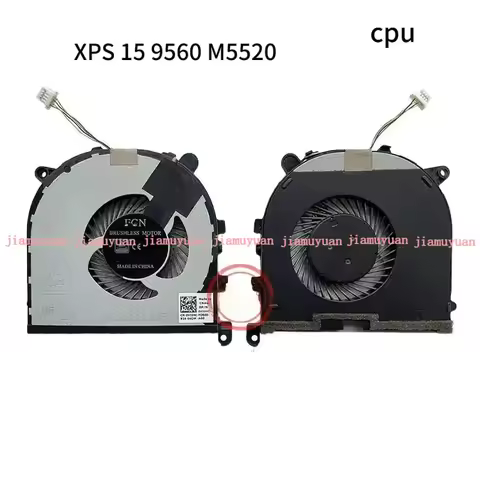 Brand New Laptop CPU GPU Cooling Fan for Dell XPS 15 9560 9570 7590 Precision 5520 5530 5540 M5520 M