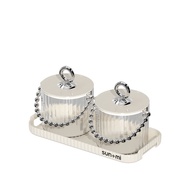 [Ready Stok]Toples Kue Kacang Permen Toples Set + Nampan Toples Imlek Lebaran