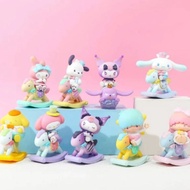 MINISO Sanrio Blind Box Childlike Heart Trojan Series Blind Box Trendy Play Cute Cartoon Handmade Girl Gifts
