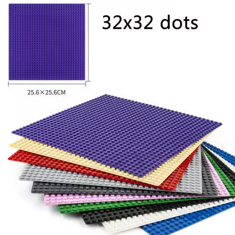 32*32 Dots Base Plates 10 Colors Classic Build Blocks Plate Assembly Bricks Baseplate Compatible wit