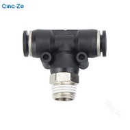 Pneumatic Quick Plug Connector T-Type Tee Positive Thread PB4-M5 1/8 "1/4" 3/8 "1/2"