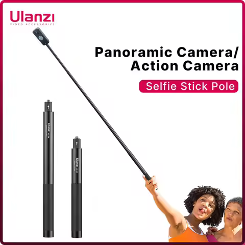 Ulanzi MT-57 MT-58 Insta360 80/120CM Extendable Invisible Selfie Stick Pole Universal Rod for For Go