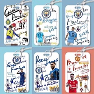 Chelsea Bayern Munich Football Graffiti Student Sliding Card Holder Campus Bus Metro Card Case