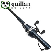QUILLAN Fishing Rod, 131cm Foldable Fish Pole Reel Combo, Mini Telescopic Portable with Fishing Line