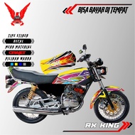 Stiker motor decal rx king variasi grafis Airbrush