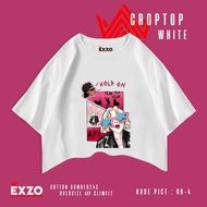 EXZO croptop APT ROSE' X BRUNO MARS WHITE |COTTON COMBED24S| CLOTHES APT T-SHIRT PICTUREPOLOS