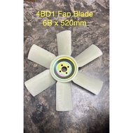 4BD1 FAN BLADE 6B X 520mm X ID:36MM X CTC:60mm RADIAOTOR COOLING FAN BLADE
