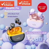 Realfit F4 AI ANC Bluetooth Earphones Colorful Cute Wireless Control APP Audio Chargeable