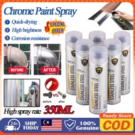 No Rust Chrome Paint Spray Plated Steel Wheel Spray Color 350ml Car Chrome Car Rust Remover Stainles