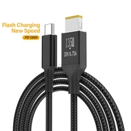 USB C PD 135W Charger Power Cable Type-C to Slim Tip Square Port Converter Cord Compatible with Leno