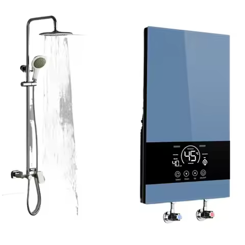 Intelligent instant water heater 8500 watt electric boiler tankless instantaneous geyser indoor hote