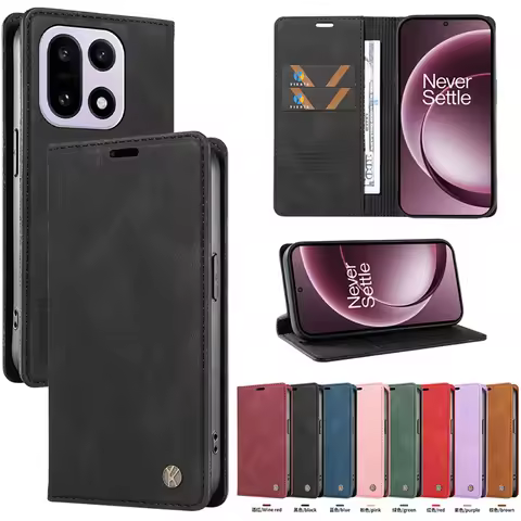 Flip Case For Oneplus 15 5G Magnetic Leather Wallet Funda for OnePlus 15R 15 Luxury Book Cover One P