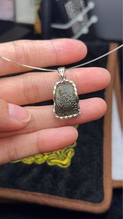 Rank A｜天然氣泡 925銀 捷克隕石吊墜