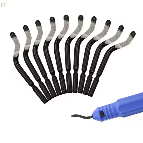 [F] Deburring Tool With 10 Steel Blades, 360 Degree Rotary Head Deburring Tool For Metal Resin Plast
