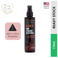 L'Oreal SLEEK IT Iron Straight Heatspray, 450F / 232c Protection (170ml)