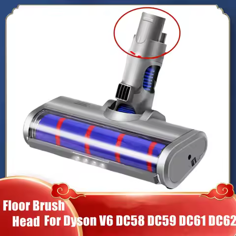 Motorized Floor Brush Head Tool For Dyson V6 DC58 DC59 DC61 DC62 Vacuum Cleaner Soft Sweeper Roller 