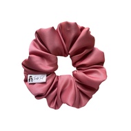 Tango Blush Satin Scrunchie (Size: 14cm +- 2cm) | xxl scrunchie | sanggul | hair tie