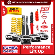 [Installation]Performance Lift Up Combo Package PNK Shock Absorber Toyota Hilux Ford Ranger Isuzu Dm