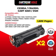 2PCS CE285A 85A CB435A 35A CB436A 36A 312 313 325 2pcs compatible Toner Cartridge