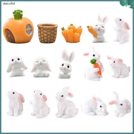 Micro Landscape Decoration Carrot Rabbit Figure Mini Toy Bunny Shaped Figurine Creative Adornment Bonsai Accessory Terrarium Kit  daicoltd