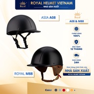 [MANUFACTURER] [MATT BLACK] ASIA A08 & M88 1/2 Head Helmet Series Genuine Best Selling Fashion for M