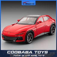 CBB 1:22 Ferrari Purosangue FUV Alloy Diecast Car Model Toy For Kids Boys Adults Collection Fast Shi