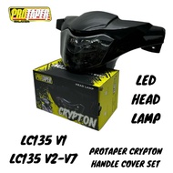 LC135 V1 / LC 135 V1 / LC135 V2-V7 PROTAPER FRONT CRYPTON HANDLE COVER SET + HEAD LAMP