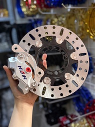 [ Combo 3 món ] Đĩa H2C Đen size 220mm gắn mâm 4 lỗ + heo Nissin 2pis Bạc + pát Cncc